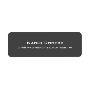 Simple Plain Grey Custom Modern Personal