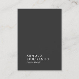 Simple Plain Grey Trendy Business Card