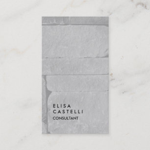 Simple Plain Grey Wall Trendy Consultant Business Card