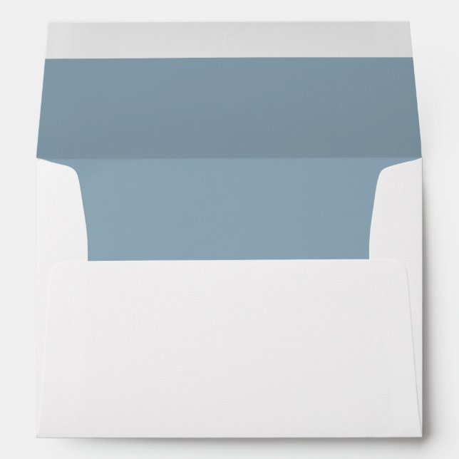 Simple Plain Light Blue - Lined Envelope (Back (Bottom))