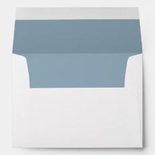 Simple Plain Light Blue - Lined Envelope