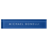 Simple Plain Minimalist Elegant Modern Deep Blue