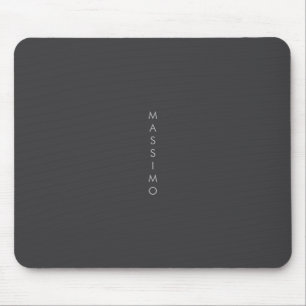 Simple Plain Minimalist Elegant Modern Grey Mouse Pad