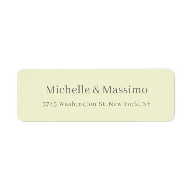 Simple Plain Minimalist Elegant Modern Pastel (Front)