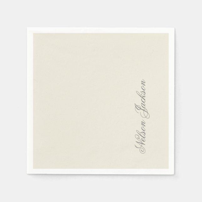 Simple Plain Minimalist Elegant Modern Pastel Napkin (Front)
