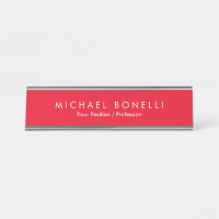 Simple Plain Minimalist Elegant Modern Red