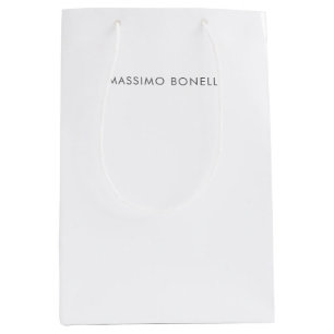 Simple Plain Modern Elegant  Medium Gift Bag