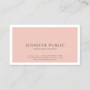 Simple Plain Professional Modern Elegant Colour Business Card