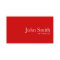 Simple Plain Red Tattoo Art Business Card