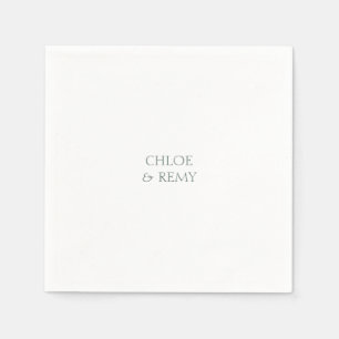 Simple Plain White Napkin