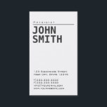 Simple Plain White Physicist Business Card<br><div class="desc">Simple Plain White Physicist Business Card.</div>