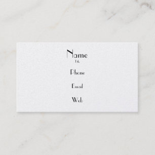 Simple Platinum Business Card