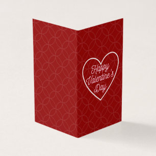 Simple Platonic Valentine Notecard 25pk