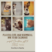 Simple Playful Cute and Whimsical DOG Year