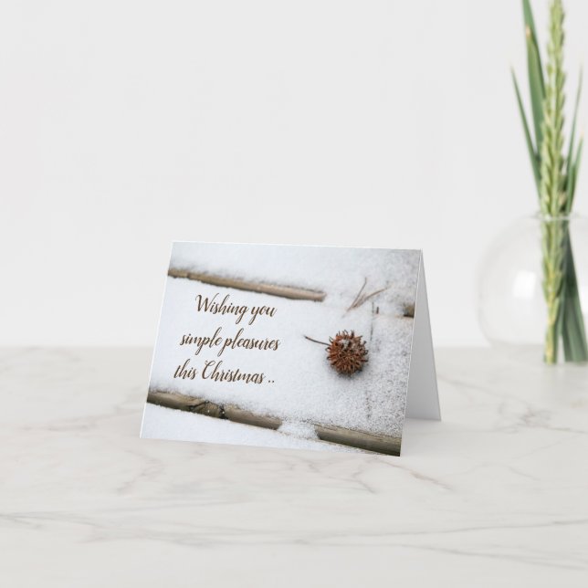 Simple Pleasures Christmas Card (Front)