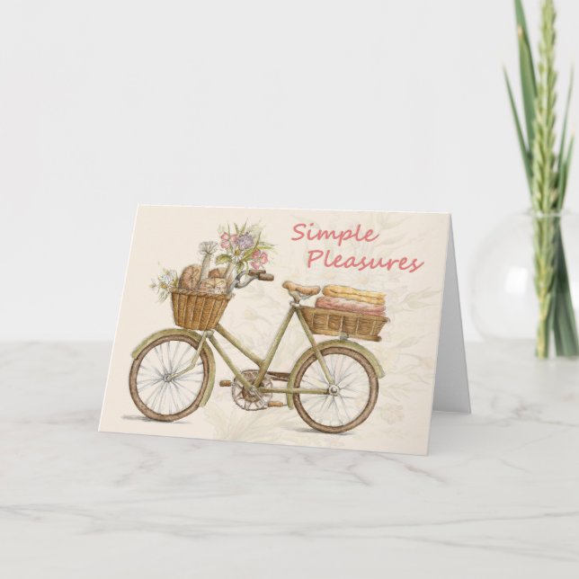 Simple Pleasures - Greeting Card (Front)
