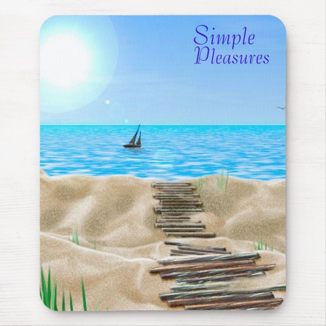 Simple Pleasures Mouse Pad (Front)