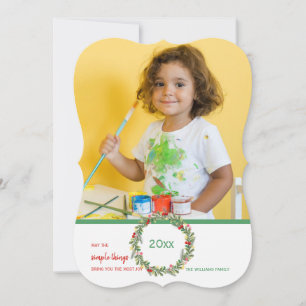 Simple Pleasures Photo Holiday Card