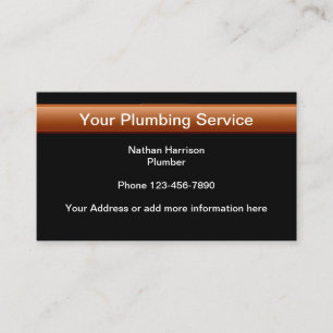 Simple Plumber Business Profile Cards