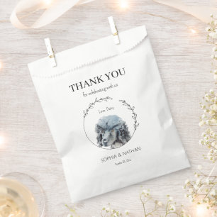 Simple Poodle Dog Wedding Thank You Favour Bags