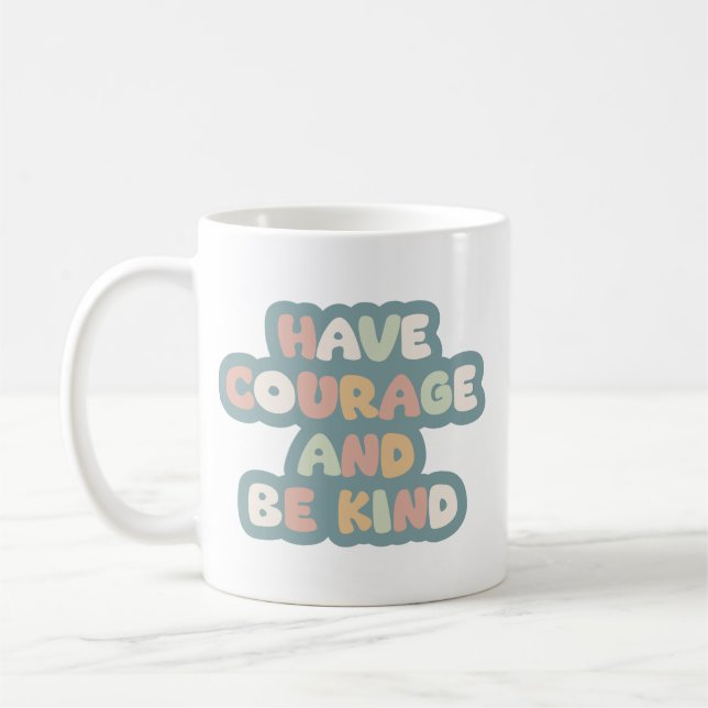 Simple Positivity Quote Self Confidence Bold Retro Coffee Mug (Left)