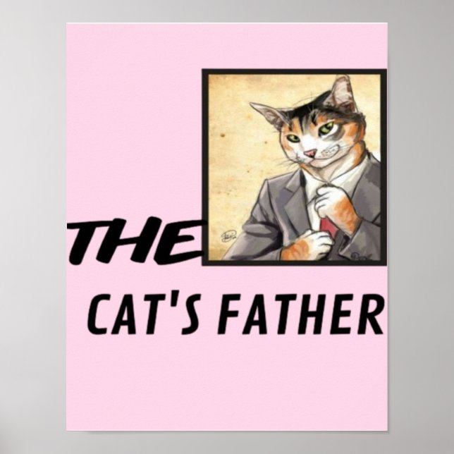Simple Poster Quote For Cat Lovers  (Front)