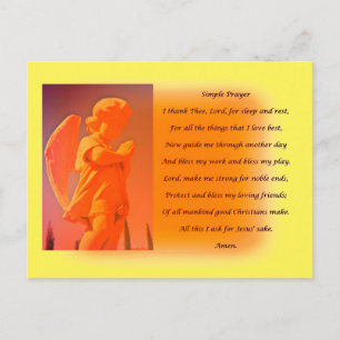 Simple Prayer Postcard