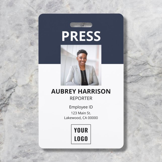 Simple Press Photo ID ID Badge (Creator Uploaded)