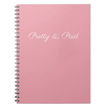 Simple Pretty and Paid Small Notebook