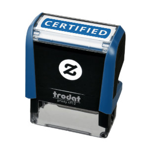 SIMPLE PRODUCT CERTIFIED RUBBER STAMP