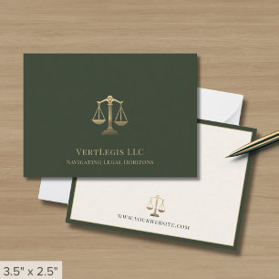 Simple Professiona Attorney Lawyer Legal Card
