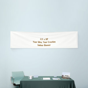 Simple Professional 2.5' x 10' Indoor Banner