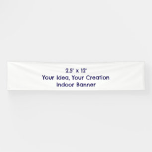 Simple Professional 2.5' x 12' Indoor Banner
