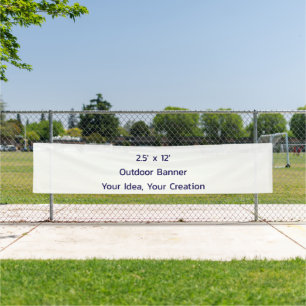 Simple Professional 2.5' x 12' Outdoor Banner