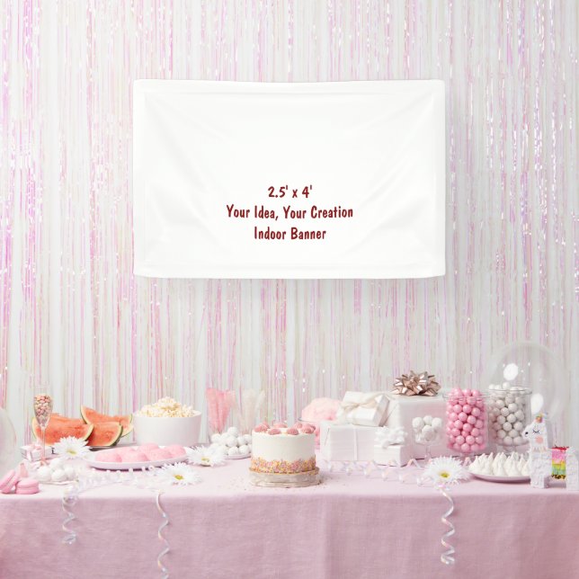 Simple Professional 2.5' x 4' Indoor Banner (Party)