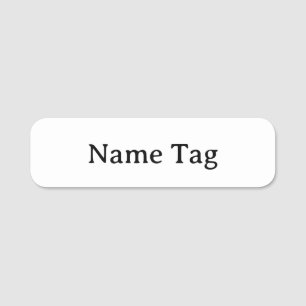 Simple Professional 3.5" X 1" Rounded Classic Name Tag
