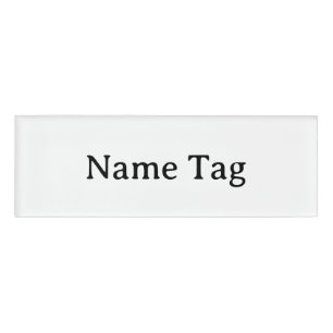 Simple Professional 3" x 1" Name Tag