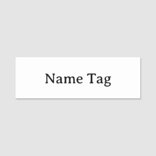 Simple Professional 3" X 1" Squared Classic Name Tag
