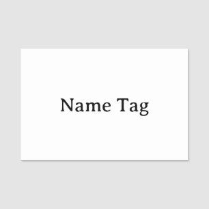 Simple Professional 3" X 2" Squared Classic Name Tag