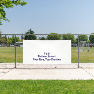 Simple Professional 4' x 8' Outdoor Banner