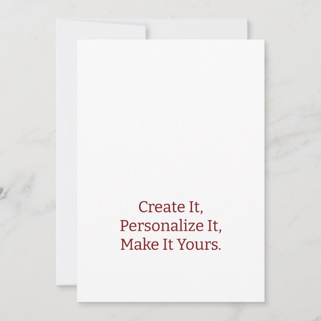 Simple Professional 5" x 7" Wedding Invitation (Front)