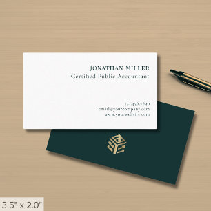 Simple Professional Accountant Business Card