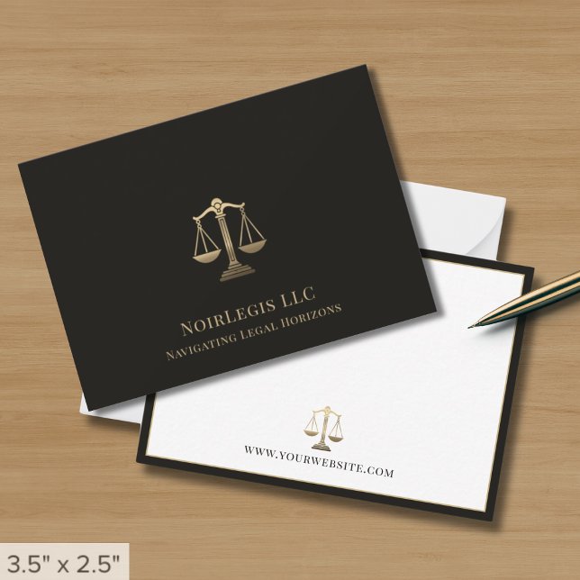 Simple Professional Attorney Lawyer Legal Card (Creator Uploaded)