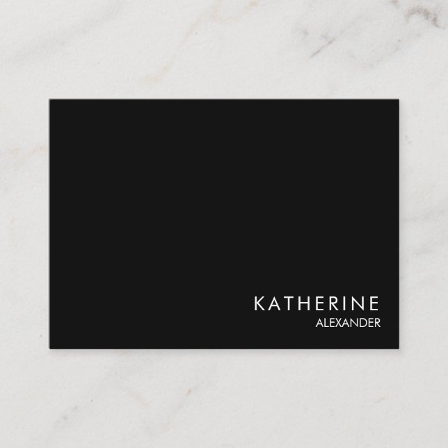 Simple & Professional B/W  Business Card (Front)
