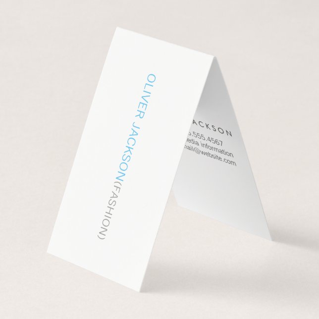Simple Professional / (Blue) Business Card (Front)