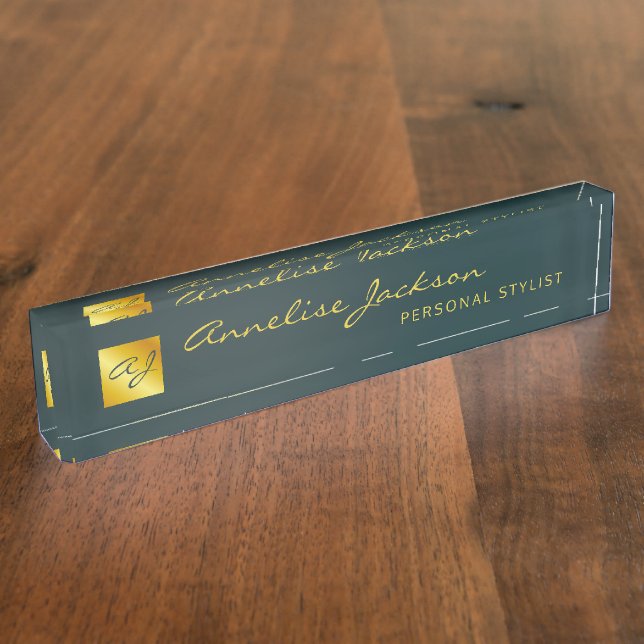 Simple Professional Branding Logo Nameplate (Side)