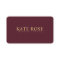 Simple Professional Burgundy Modern Business Card