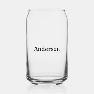 Simple Professional Business 16 oz Can Glass