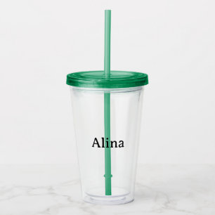 Simple Professional Business 16oz clear Acrylic Tumbler
