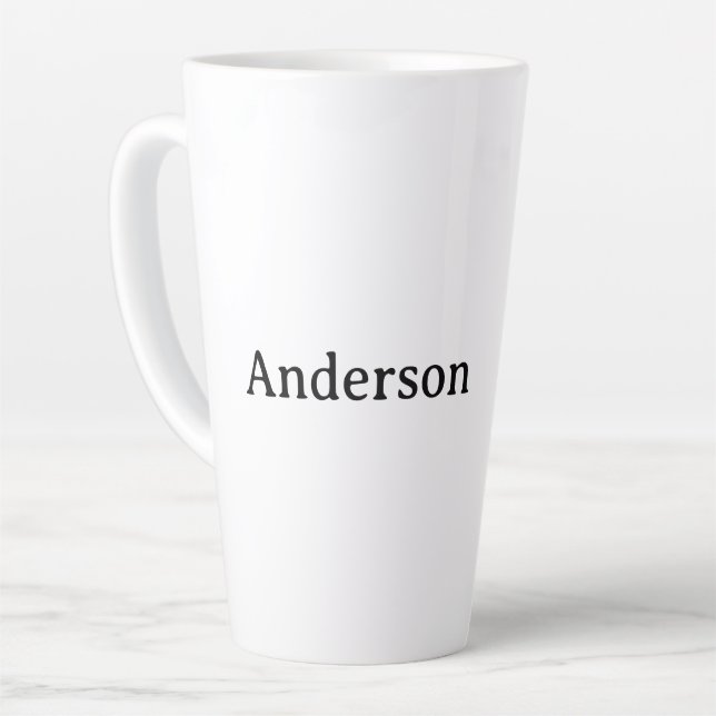 Simple Professional Business 17 oz Large  Latte Mug (Left Angle)